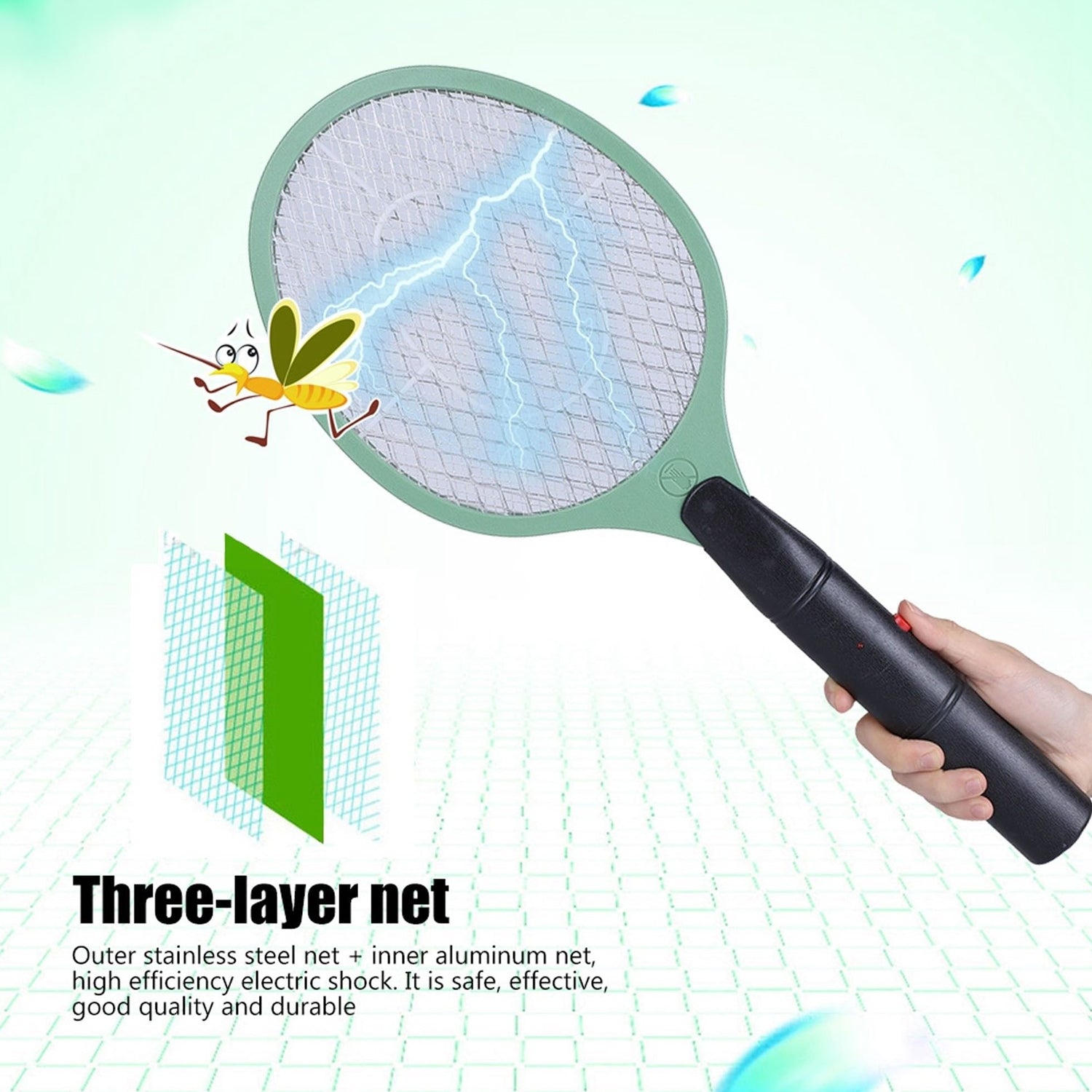 ZappMaster Electric Mosquito Racket | Rechargeable Bug Zapper Bat