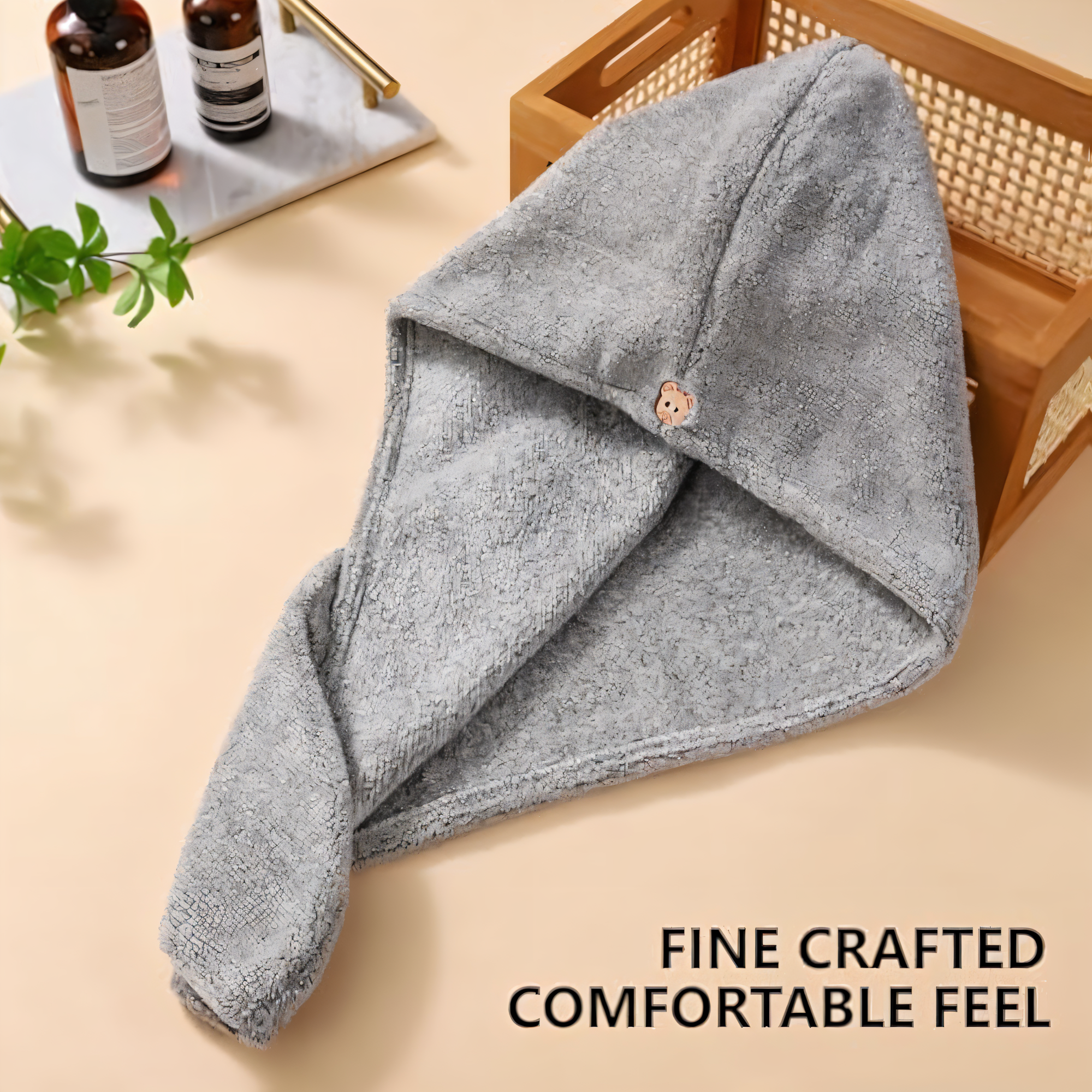 Hair Towel Wrap Quick Dry 100% Cotton