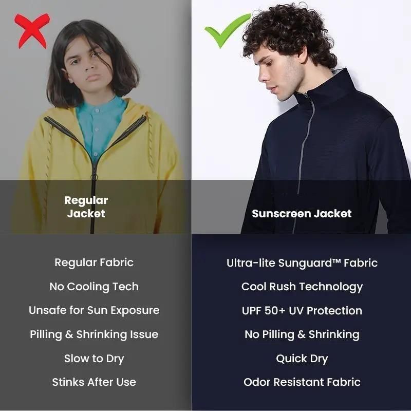 Sunscreen Jacket with UV Protection – Ultra-Light & Stylish for Men