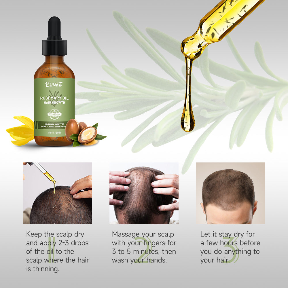 BUNEE Rosemary Hair Growth Serum Oil 30 ML(Pack of 2/3)