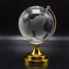 Crystal Globe  World Map 50 Mm With Golden Stand (1 Pc)