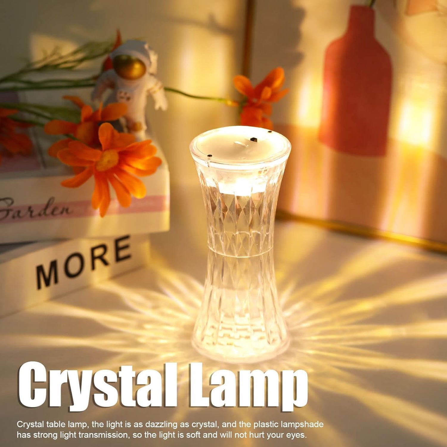 Crystal Lamp Universal Night Light Soft Lighting (1 Pc)